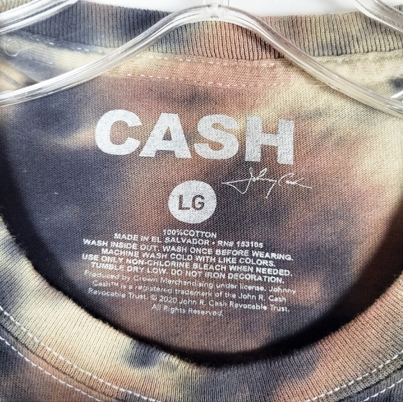 JOHNNY CASH Man in Black tie dye graphic tee - Picture 4 of 4